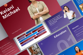Resume Portfolio PowerPoint Template